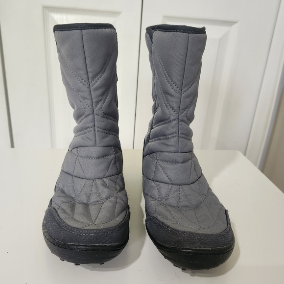 Columbia Minx III Winter Boots Women Youth Sz 6 Gray Waterproof Insulated Snow - Picture 3 of 16